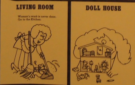 Living Room and Doll House game squares from Sexism